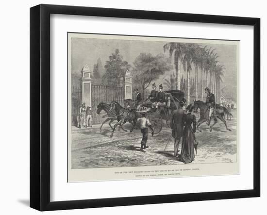 One of the New Ministry Going to the Senate House, Rio De Janeiro, Brazil-Warry-Framed Giclee Print