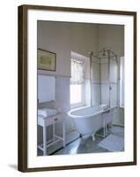 One of the Original Bathrooms from the 1930s and 1940s, Udai Bilas Palace-John Henry Claude Wilson-Framed Photographic Print