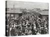 One of the Piers at Blackpool, Lancashire, Packed with Dancing Couples-Peter Higginbotham-Stretched Canvas