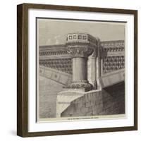 One of the Piers of Blackfriars New Bridge-null-Framed Giclee Print