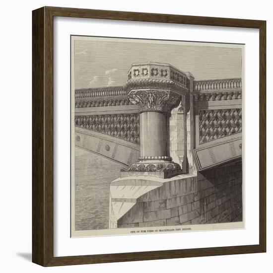 One of the Piers of Blackfriars New Bridge-null-Framed Giclee Print