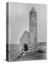 One of the Round Towers and a Section of the Ruins at Clonmacnoise, County Offaly, Ireland, C.1890-Robert French-Stretched Canvas