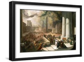 One of the Seven Plagues of Egypt, the Water of the Nile Turned Blood Red, Early 19th Century-John Martin-Framed Giclee Print