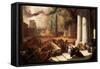 One of the Seven Plagues of Egypt-John Martin-Framed Stretched Canvas