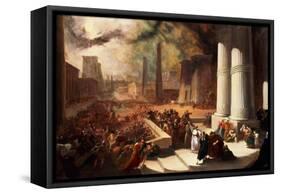 One of the Seven Plagues of Egypt-John Martin-Framed Stretched Canvas