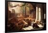 One of the Seven Plagues of Egypt-John Martin-Framed Giclee Print