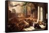 One of the Seven Plagues of Egypt-John Martin-Framed Stretched Canvas