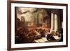 One of the Seven Plagues of Egypt-John Martin-Framed Giclee Print