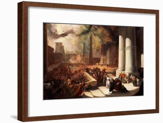 One of the Seven Plagues of Egypt-John Martin-Framed Giclee Print