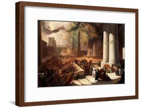 One of the Seven Plagues of Egypt-John Martin-Framed Giclee Print