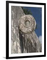 One of the Stone Hoops in the Great Ball Court, Chichen Itza, Yucatan-Richard Maschmeyer-Framed Photographic Print