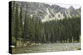 One of the Trampas Lakes High in the Pecos Wilderness, Sangre De Cristo Mountains-null-Stretched Canvas