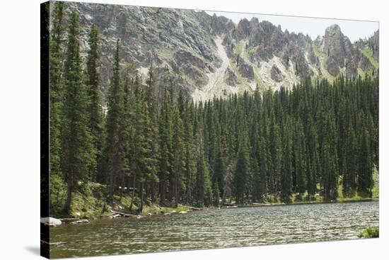 One of the Trampas Lakes High in the Pecos Wilderness, Sangre De Cristo Mountains-null-Stretched Canvas