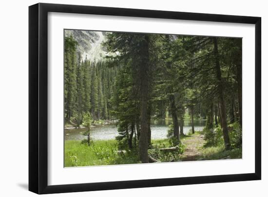 One of the Trampas Lakes High in the Pecos Wilderness, Sangre De Cristo Mountains-null-Framed Photographic Print