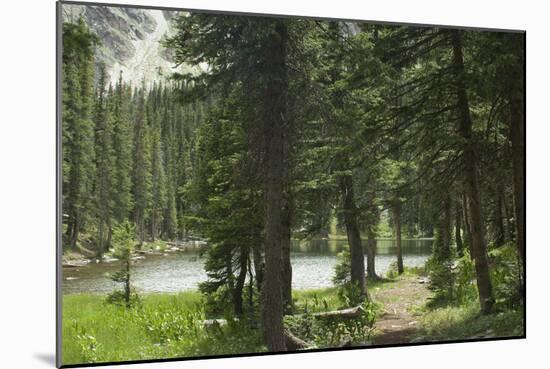 One of the Trampas Lakes High in the Pecos Wilderness, Sangre De Cristo Mountains-null-Mounted Photographic Print