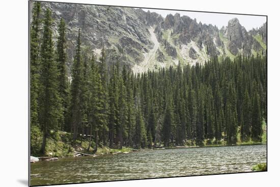 One of the Trampas Lakes High in the Pecos Wilderness, Sangre De Cristo Mountains-null-Mounted Photographic Print