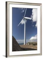 One of the Turbines with a Person for Scale-Nick-Framed Photographic Print