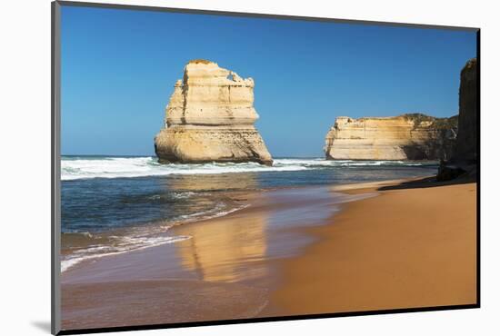 One of the Twelve Apostles and Southern Ocean, Twelve Apostles National Park, Port Campbell-Richard Nebesky-Mounted Photographic Print