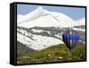 One of the Twelve Hot Air Balloons Takes Flight at Mount Crested Butte, Colorado-null-Framed Stretched Canvas