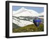 One of the Twelve Hot Air Balloons Takes Flight at Mount Crested Butte, Colorado-null-Framed Premium Photographic Print