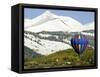 One of the Twelve Hot Air Balloons Takes Flight at Mount Crested Butte, Colorado-null-Framed Stretched Canvas