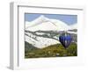 One of the Twelve Hot Air Balloons Takes Flight at Mount Crested Butte, Colorado-null-Framed Photographic Print