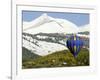 One of the Twelve Hot Air Balloons Takes Flight at Mount Crested Butte, Colorado-null-Framed Photographic Print