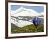 One of the Twelve Hot Air Balloons Takes Flight at Mount Crested Butte, Colorado-null-Framed Photographic Print