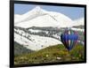 One of the Twelve Hot Air Balloons Takes Flight at Mount Crested Butte, Colorado-null-Framed Photographic Print