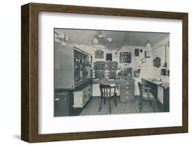 'One of the Wireless Cabins in a modern liner', 1936-Unknown-Framed Photographic Print