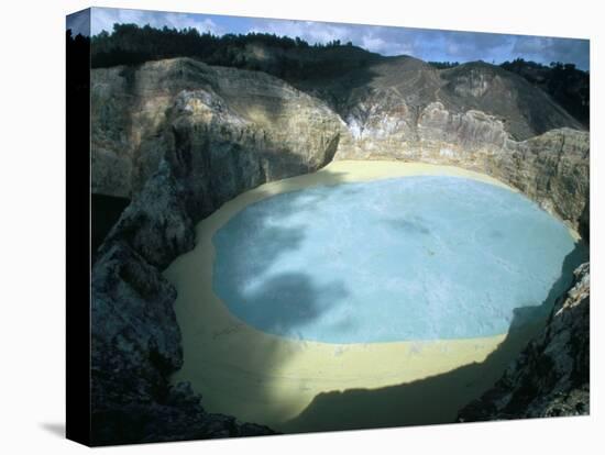 One of Three Crater Lakes at the Summit of Kelimutu Volcano Near Moni-Robert Francis-Stretched Canvas