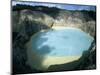 One of Three Crater Lakes at the Summit of Kelimutu Volcano Near Moni-Robert Francis-Mounted Photographic Print