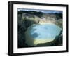 One of Three Crater Lakes at the Summit of Kelimutu Volcano Near Moni-Robert Francis-Framed Photographic Print