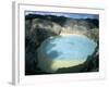 One of Three Crater Lakes at the Summit of Kelimutu Volcano Near Moni-Robert Francis-Framed Photographic Print