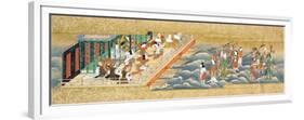 One of Three Miniature Handscrolls Depicting the Story of Taishokkan (The Great Woven Cap)-null-Framed Premium Giclee Print