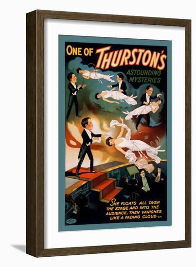 One of Thurston's Astounding Mysteries: Levitation-null-Framed Art Print