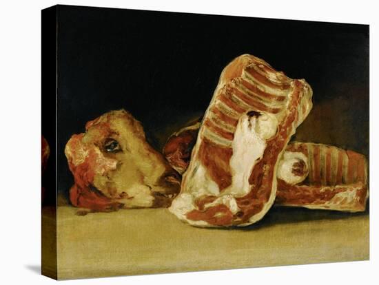 One of twelve still-lifes of which six are known in various collections-Francisco de Goya y Lucientes-Stretched Canvas