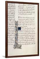 One of Two Fragments from Lancelot Du Lac (Re 223038)-William Morris-Framed Giclee Print
