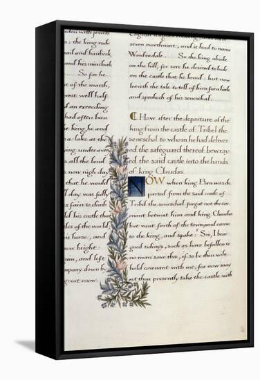 One of Two Fragments from Lancelot Du Lac (Re 223038)-William Morris-Framed Stretched Canvas