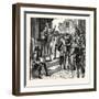 One of Wycliffe's Poor Priests Preaching to the People-null-Framed Giclee Print