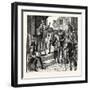 One of Wycliffe's Poor Priests Preaching to the People-null-Framed Giclee Print