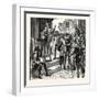 One of Wycliffe's Poor Priests Preaching to the People-null-Framed Giclee Print