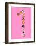 One On Pink-null-Framed Art Print