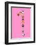 One On Pink-null-Framed Giclee Print