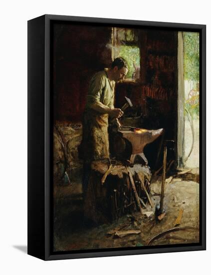 one pBlacksmith-Edward Henry Potthast-Framed Stretched Canvas