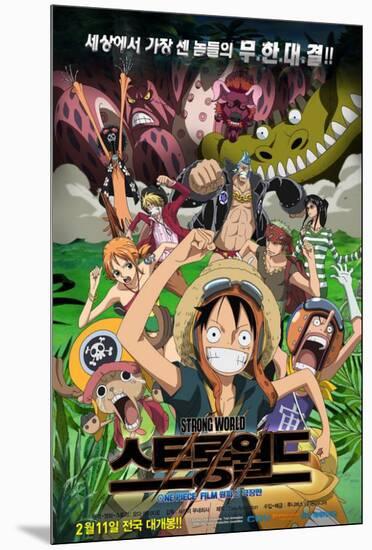 One Piece Film: Strong World - Korean Style-null-Mounted Poster