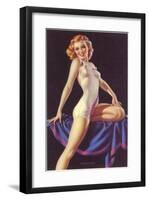 One Piece Lingerie-null-Framed Art Print