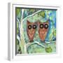 One Plus One Owls-Wyanne-Framed Giclee Print