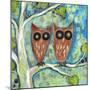 One Plus One Owls-Wyanne-Mounted Giclee Print