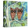 One Plus One Owls-Wyanne-Stretched Canvas